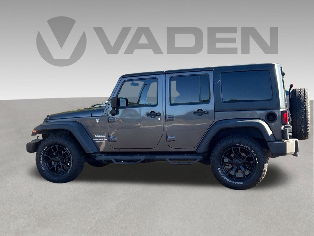 Used 2017 Jeep Wrangler Unlimited Sport with VIN 1C4BJWDG9HL504055 for sale in Brunswick, GA