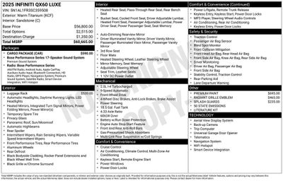 2025 INFINITI QX60 Luxe FWD