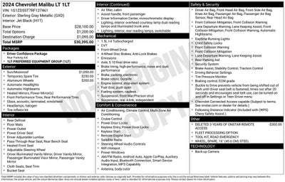 2024 Chevrolet Malibu FWD 1LT