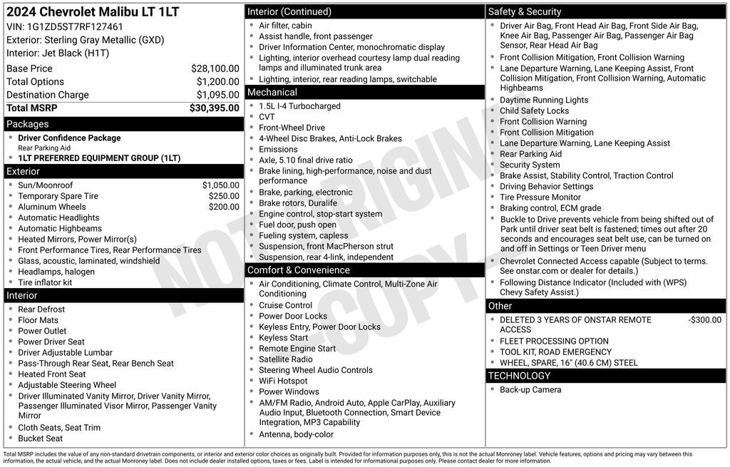 2024 Chevrolet Malibu FWD 1LT