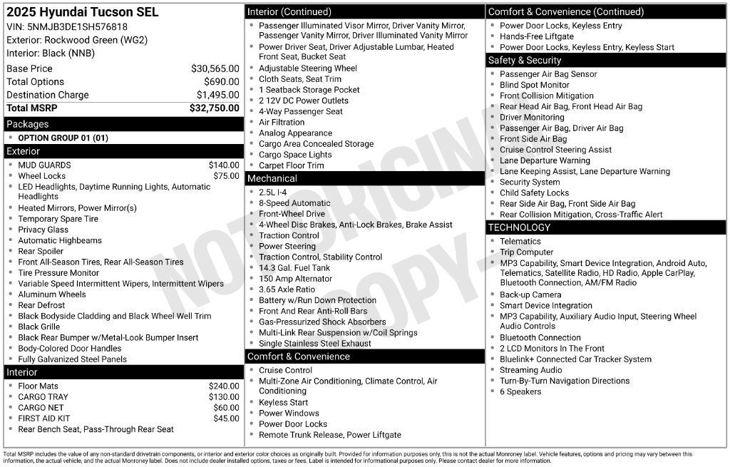 2025 Hyundai Tucson SEL